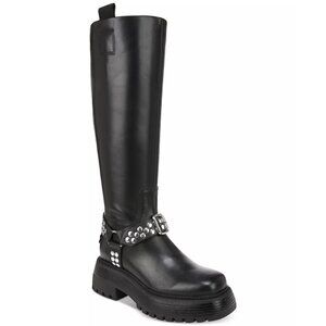 Circus NY By Sam Edelman Womens Hayes Moto Boots Black Leather Size 6M NIB